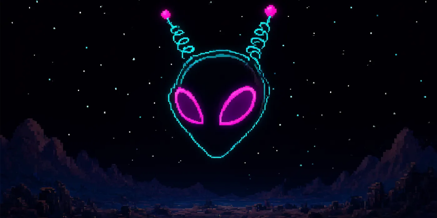 Webster Byte glowing against a starfield